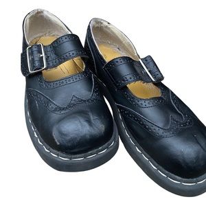 Vintage black Anarchic brand Mary Jane  shoes.